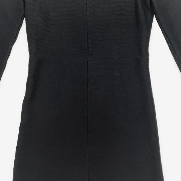 Madewell Balloon Sleeve Mini Dress Extra Small Black Cotton Minimalist Office - Picture 8 of 13